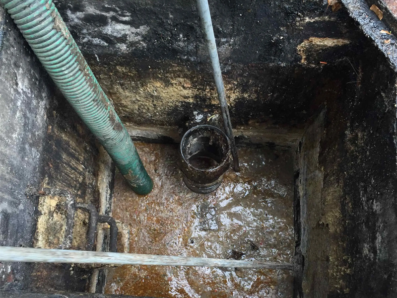 紫金小营隔油池清理